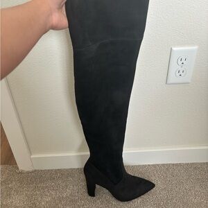 Marc Fisher Garalyn Black OTK Boots NIB